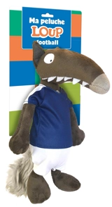 Peluche loup foot - Orianne Lallemand