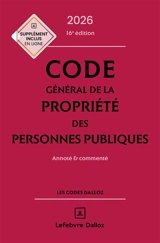 Code général de la propriété des personnes publiques 2026 : annoté & commenté