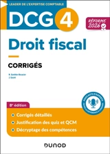 DCG 4, droit fiscal : corrigés : réforme 2026 - Nathalie Gonthier-Besacier