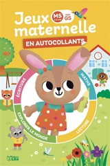 Jeux maternelle en autocollants : MS vers GS, 4-5 ans : lapin - Marie-Christine Lorho