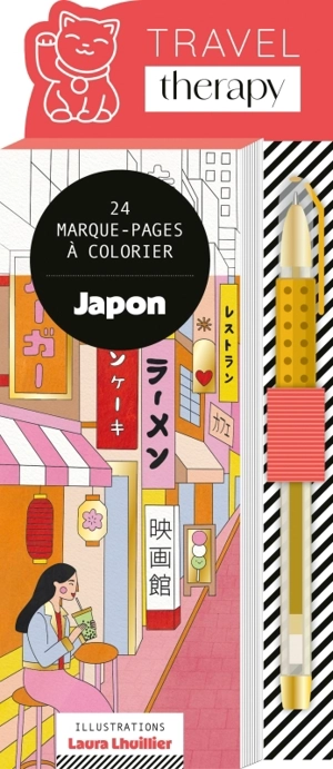 Japon : 24 marque-pages à colorier - Laura Lhuillier