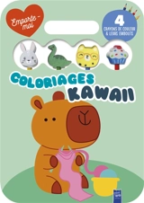 Coloriages kawaii : le capybara - Beatrice Xompero