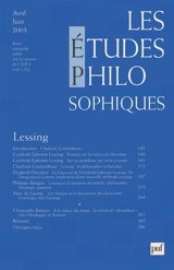 Etudes philosophiques (Les), n° 2 (2003). Lessing