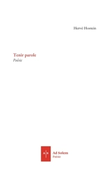 Tenir parole - Hervé Hostein