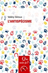 L'antispécisme - Valéry Giroux