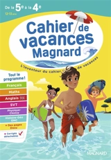 Cahier de vacances Magnard de la 5e à la 4e, 12-13 ans : tout le programme !