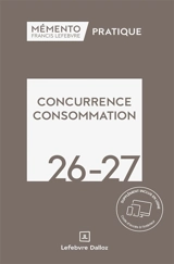 Concurrence consommation 2026-2027 - Editions Francis Lefebvre