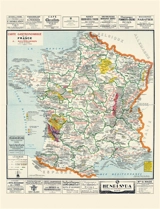 Carte gastronomique de la France. A gastronomic map of France - Alain Bourguignon