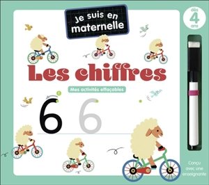 Je suis en maternelle : les chiffres : mes activités effaçables, dès 4 ans - Marie-Anne Hervé