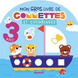 Mon gros livre de gommettes et coloriages : 3 ans : Avec gommettes repositionnables