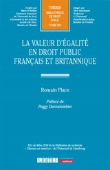 La valeur d'égalité en droit public français et britannique - Romain Place
