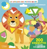 Les animaux : 200 gommettes à coller sur 12 décors - Sandrine Monnier