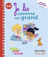Je lis comme un grand, GS : syllabes, mots, phrases : avec des autocollants