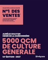 5.000 QCM de culture générale 2027 - Aurélie Ohayon