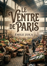 Le Ventre de Paris : Un roman naturaliste d'Emile Zola qui dépeint l'effervescence matinale des Halles de Paris, où les maraîchers de Nanterre, les charretiers et leurs tombereaux convergent pour approvisionner la capitale - Zola, Emile