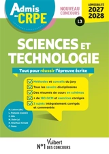 Sciences et technologie : tout pour réussir l'épreuve écrite : nouveau concours, admissibilité 2027-2028, L3 - Manuelle Doin-Lai