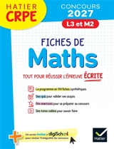 Mathématiques : épreuve écrite d'admissibilité : CRPE concours 2027 L3, M2 - Roland Charnay