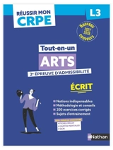 Tout-en-un arts, 2e épreuve d'admissibilité : écrit L3 : nouveau concours 2027-2028 - Hervé Thibon