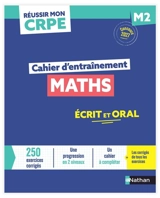 Maths : cahier d'entrainement M2 : concours 2027 - Saïd Chermak