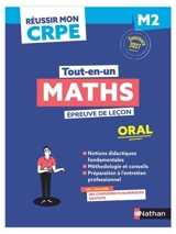 Maths : épreuve de leçon, oral M2 - Daniel Motteau