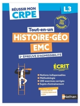 Histoire, géo, EMC, 2e épreuve d'admissibilité : écrit L3 : nouveau concours 2027-2028 - Léo Lecardonnel
