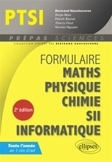 Formulaire PTSI : maths, physique, chimie, SII, informatique