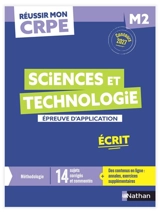 Annales sciences et technologie : épreuve d'application, écrit M2 : concours 2027 - Franck Douët