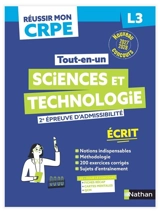 Sciences et technologie, 2e épreuve d'admissibilité : écrit L3 : nouveau concours 2027-2028 - Franck Douët