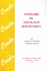 Sommaire de théologie dogmatique - Collectif