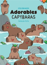Coloriages cute capybaras - Mafalda Mota