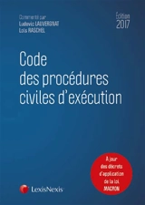 Code des procédures civiles d'exécution 2017