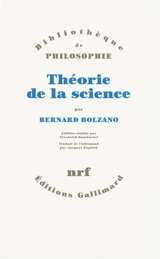 Théorie de la science - Bernard Bolzano