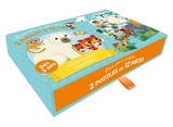P'tit jeu de puzzles : 2 puzzles de 12 pièces : les animaux du monde ! - Emma Martinez