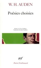 Poésies choisies - W. H. Auden