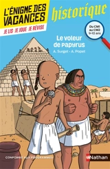 Le voleur de papyrus : du CM1 au CM2, 9-10 ans : conforme aux programmes - Alain Surget
