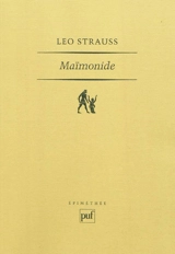 Maïmonide - Leo Strauss