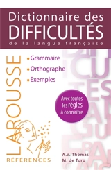 Dictionnaire des difficultés de la langue française - Adolphe V. Thomas