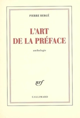 L'art de la préface
