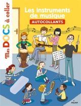 Les instruments de musique : autocollants - Stéphanie Ledu