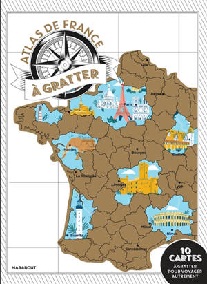 Mon atlas de France à gratter