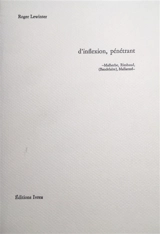 D'inflexion, pénétrant : Malherbe, Rimbaud, (Baudelaire), Mallarmé - Roger Lewinter