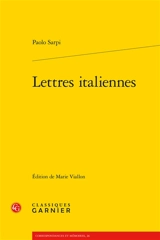 Lettres italiennes - Paolo Sarpi