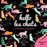 Hello les chats : 6 cartes à gratter - Lisa Magano