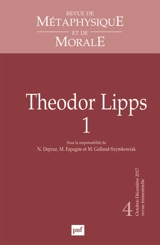 Revue de métaphysique et de morale, n° 4 (2017). Theodor Lipps (1)