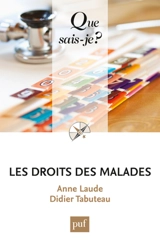 Les droits des malades - Anne Laude