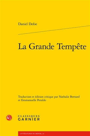 La grande tempête - Daniel Defoe