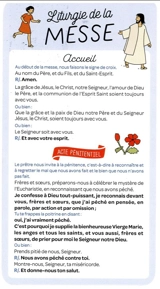 Dépliants présentant l'ordinaire de la messe / Version "jeunes et enfants" : Pack de 15 dépliants - AELF