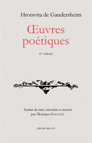 Oeuvres poétiques - Roswitha