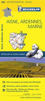 CARTE DEPARTEMENTALE AISNE, ARDENNES, MARNE - Collectif