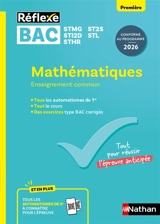 Mathématiques, enseignement commun première, bac STMG, ST2S, STI2D, STL, STHR - Michel Choroszynski